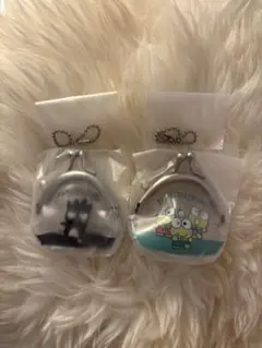 サンリオ　がまぐちキーホルダー　2 バットばつ丸　けろけろけろっぴ　ガチャ