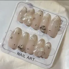 【現品】韓国 ネイルチップ ワンホン マグネット ちゅるん 結婚式 オーダー