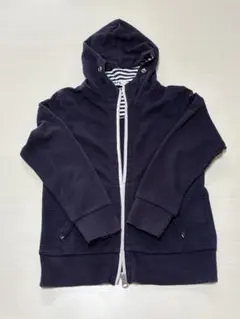 ネイビー フード付き パーカー 120