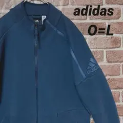 adidas シンプル ワンポイント ロゴ ジップアップ ブルゾン