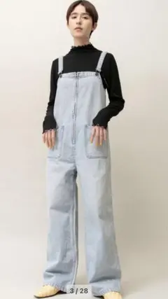 新品未使用　ジョンブルデニムチューブサロペット　サイズＭ