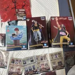 ハ*郎様 一番くじ ワンピース 赤髪海賊団 フィギュアセット a賞c賞d賞f