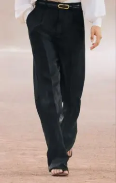 Yves Saint Laurent black wool slacksのサムネイル