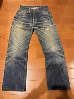 ドゥニーム DENIMEストレート デニム ジーンズ 雰囲気 鬼ヒゲ ハチノス