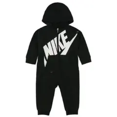NIKE フード付き ブラックロンパース