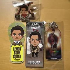 EXILE TETSUYA クリアチャーム ピンバッチ 千社札
