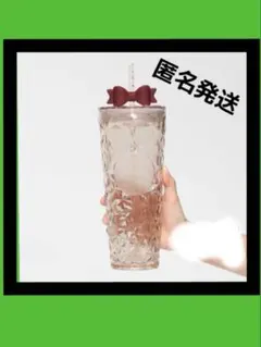 スターバックス ホリデー2025コールドカップタンブラーリボン
