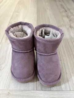 BREEZE キッズムートンブーツ　14cm パープル