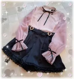 ロジータ♡セットアップ♡リボン♡フリル♡ハート♡ビジュー♡