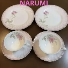 NARUMI ナルミ ティーカップ＆ソーサー 、デザートプレートセット