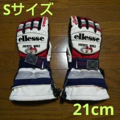 ellesse スキーグローブ ミトン ホワイト 皮製 - メルカリ