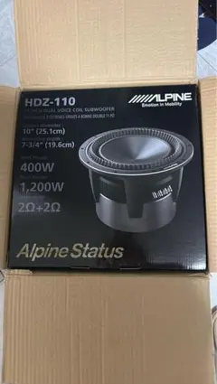 ALPINE HDZ-110 サブウーハー　２５cmのサムネイル
