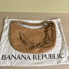 BANANA REPUBLIC ベージュレザーショルダーバッグ