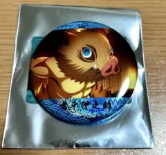 鬼滅の刃 トレーディング場面写 ホログラム 缶バッジ 嘴平伊之助