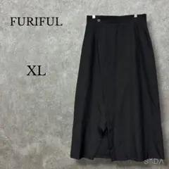 【未使用】フリフル【XL】フレアロングスカート ラップデザイン 大きいサイズのサムネイル