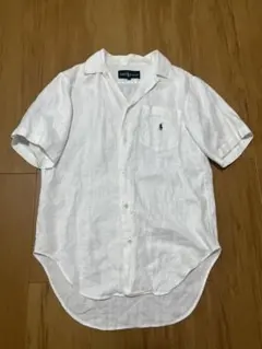 Ralph Lauren リネン ラルフローレン 開襟シャツ オープンカラー