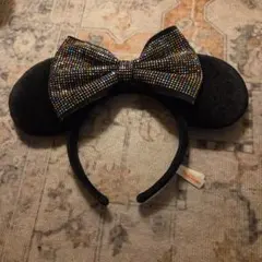 ミッキーマウス カチューシャ ビーズリボン