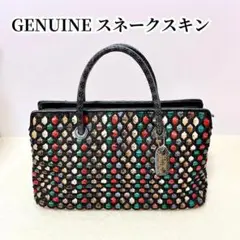 希少⭐️ GENUINE SNAKE SKIN ワンショルダーバッグ　パイソン革 2026年最新】GENUINE snake skinの人気アイテム - メルカリ