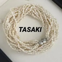 ✨テリ◎✨TASAKI ケシ ５連 パールネックレス 3.0〜4.0mm 64g