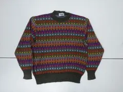 90s MISSONI SPORT イタリア製 総柄 コットンレーヨンニット