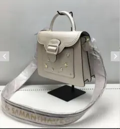 サマンサ ベガ バッグ ハンドバッグ ホワイト レディース