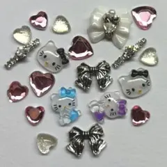 ネイルパーツセット 20個入り サンリオ キティちゃん リボン