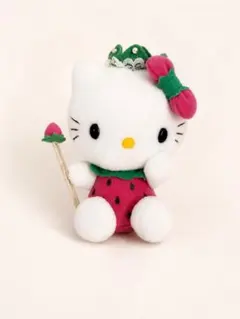 レア】ハローキティ いちご ぬいぐるみ サンリオ レトロ 当時物 - メルカリ