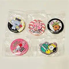BT21 くら寿司 缶バッジ ラバーマスコット