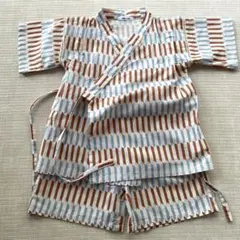 B:MING by BEAMS 甚平 上下セット 矢絣柄Mサイズ　100〜110