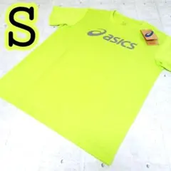 稀少⭐️人気カラー✨アシックス メンズ半袖Tシャツ S ネオンライム❤吸汗速乾