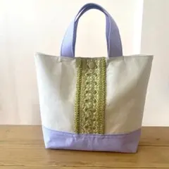 インド刺繍リボン トートバッグ Sサイズ N