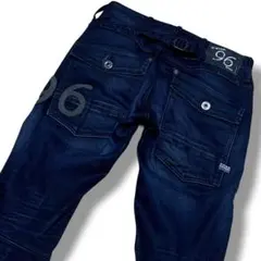 G-STAR RAW バイカー GS3301 3D立体裁断 96の刺繍 濃紺