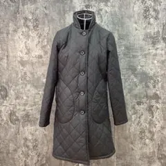 美品◆マッキントッシュ【M】裏ボア キルティングロングコート/英国製