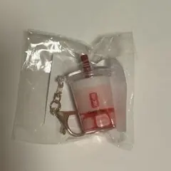 ★未開封★貢茶 ゴンチャ Gong cha いちご杏仁 ミニチュア キーホルダー