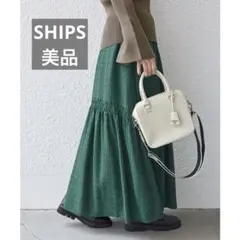 SHIPS シップス ウエスト シャーリング ジャカード ボリューム スカートのサムネイル
