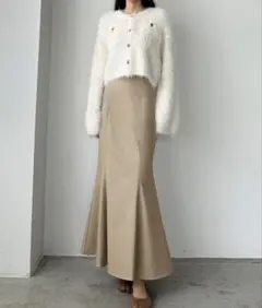 タグ付き louere PUレザーハイウエストマーメイドスカート