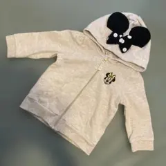 H&M Disney ミニー風パーカー 74 70 ディズニー　フード付き