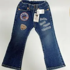 新品　DOUBLE.B デニムフレアパンツ　100 サイズ　未使用