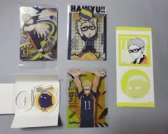 ハイキュー!！烏野高校　月島蛍　５点セット　クリアカード　ステッカー