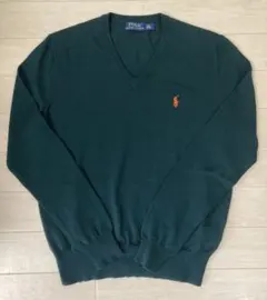 【1-2回着用】Polo Ralph Lauren Vネックニット XS