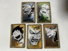 【ヒロアカ】箔押しクリアカード 5枚セット