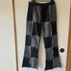 PUNYUSフレアパンツ 黒 グレー