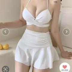 gossip！ロサンゼルス クロスラップ フレア スカート ビキニ 3点セットM