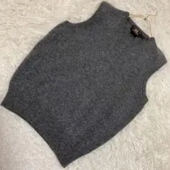 RRL RALPH LAUREN ニットベスト チャコールグレー S