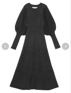 Lagunamoon ラグナムーン　ボレロスリーブニットワンピース gray