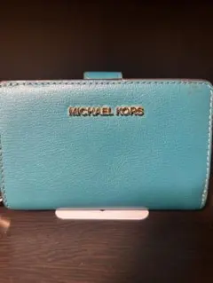 MICHAEL KORS ターコイズ 二つ折り財布