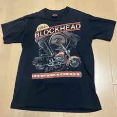 90s HARLEY-DAVIDSON BLOCKHEAD Tシャツ