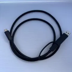 PC、スマホ変換アダプター付 USB ケーブル 1m Type-C 2in1