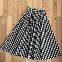 niko and ニコアンド スカート ロング　スカート　フレア　チェック 美品