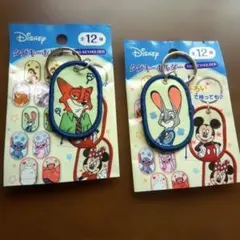 Disney タグキーホルダー ズートピア 2個セット